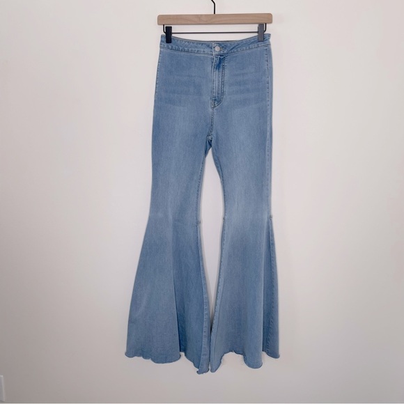We The Free Just Float On Flare Jeans boho event vintage inspired - Picture 11 of 15